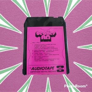 Vintage 8 Track Tape Beatles AN Lady Madonna Hey Jude Hold Your Hand 1970's